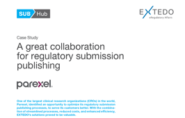 Submission Management Hub Case Study Parexel