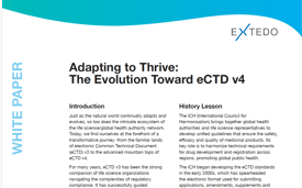 White Paper: Adapting to Thrive: The Evolution Toward eCTD v4