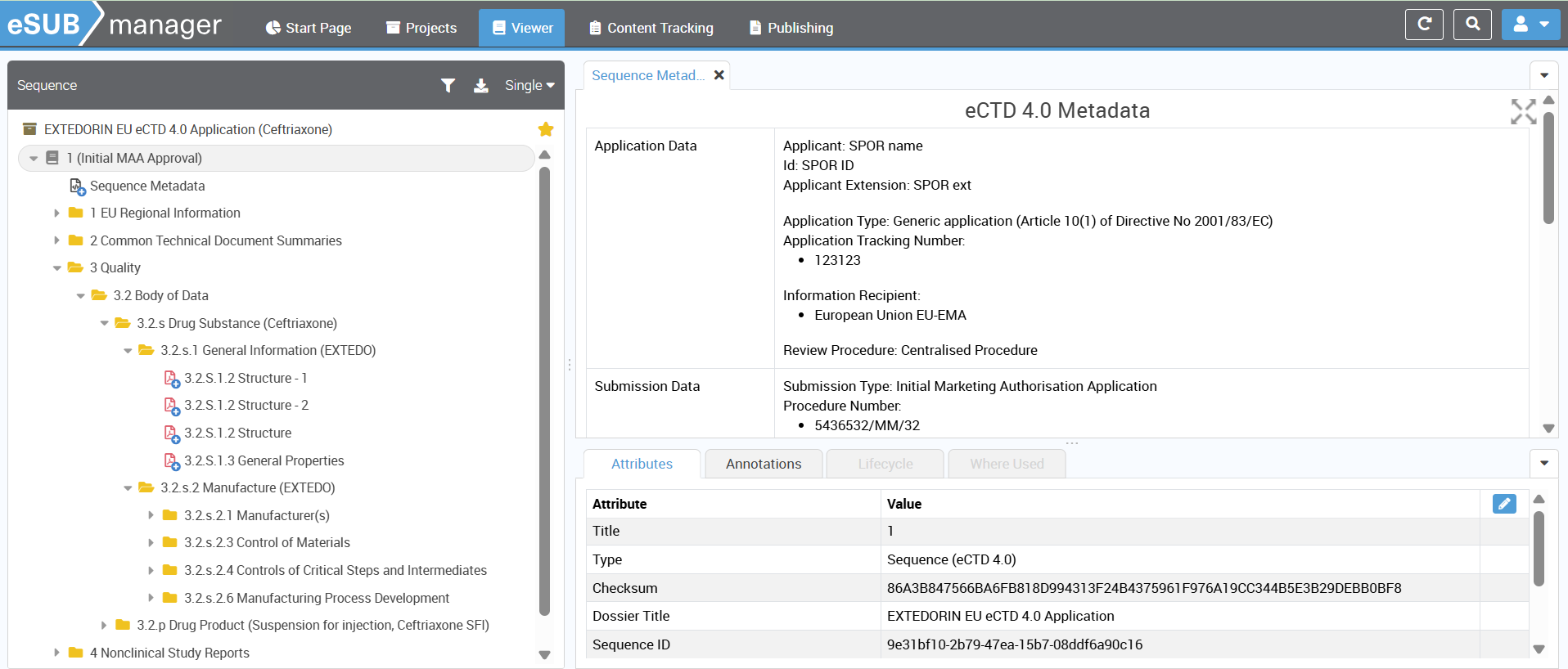 Screenshot_EXTEDO_eSUBmanager_eCTDv4_Metadat
