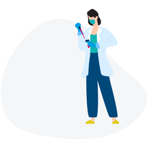 blob-woman-standing-blood-sample