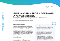 EXTEDO FHIR in eCTD - SPOR - DADI - ePI - A new Age begins