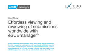 eSUBmanager Case Study One of largest EU-based Pharma Company