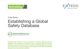 EXTEDO SafetyEasy Case Study Medigen Vaccine Biologics Corp 