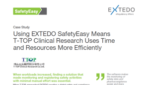 EXTEDO SafetyEasy Case Study T-TOP Clinical Research