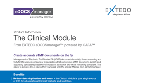  eDOCSmanager Clinical Module