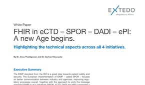  White Paper: FHIR in eCTD - SPOR - DADI - ePI: A new Age begins. 