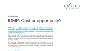  White Paper: Is ISO IDMP a cost or incredible opportunity for your business?