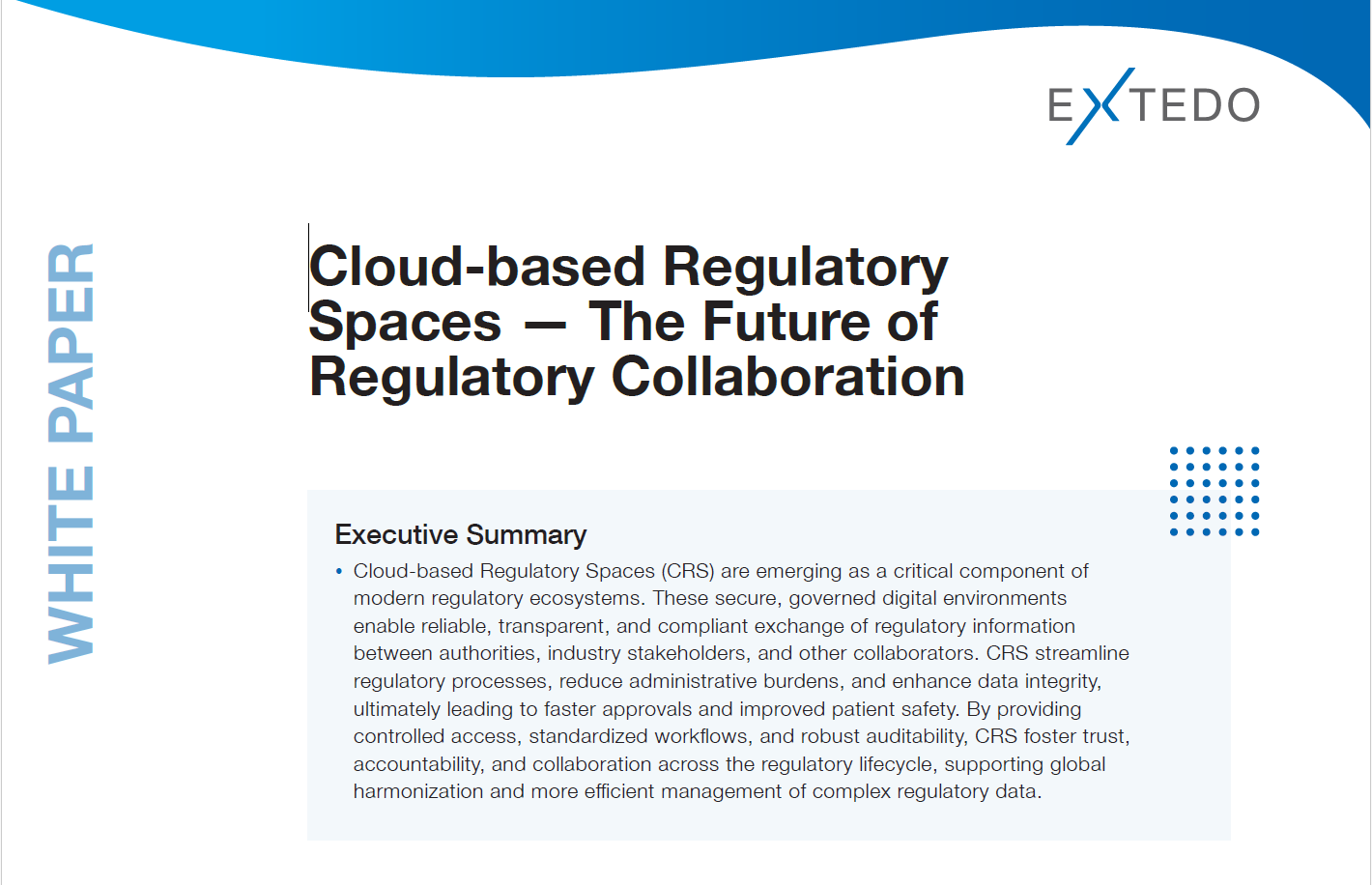 White Paper: Cloud-based Regulatory Spaces — The Future of Regulatory Collaboration