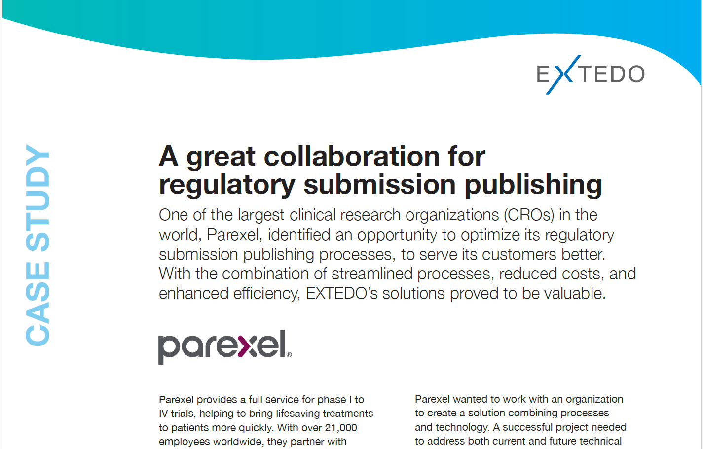 Submission Management Hub Case Study Parexel
